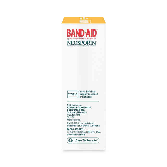 BAND-AID 5570 Antibiotic Adhesive Bandages, Assorted Sizes, 20/Box