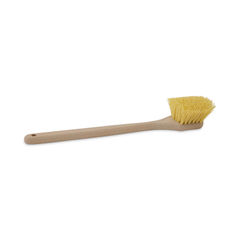 SKILCRAFT All-Purpose Scrub Brush, White Nylon Bristles, 3 Brush, 1.25  Nylon Bristles, Plastic Block, GSA 7920000610038