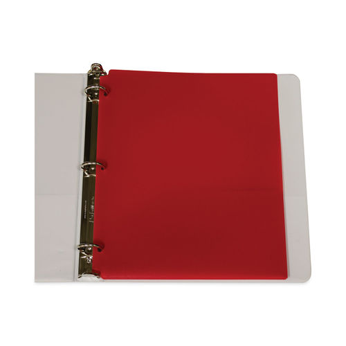 C-Line Two-Pocket Poly Portfolio Folder with Three-Hole Punch