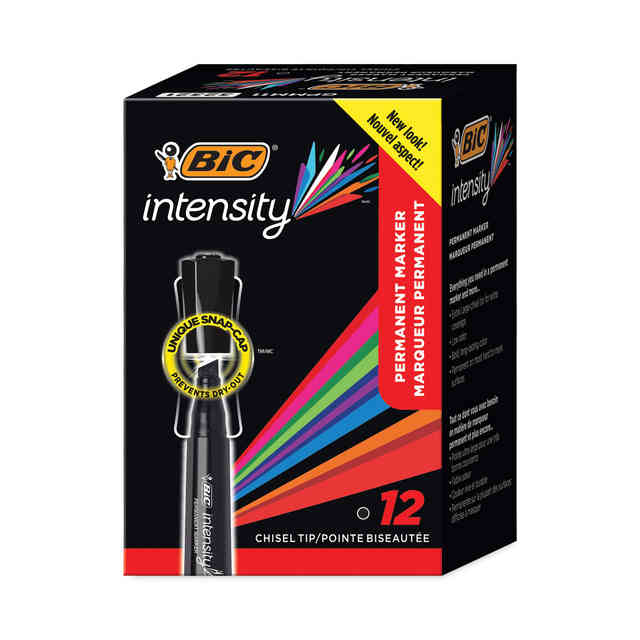 Intensity Chisel Tip Permanent Marker, Broad Chisel Tip, Tuxedo Black, Dozen Intensity Chisel Tip Permanent Marker, Broad Chisel Tip, Tuxedo Black, Dozen