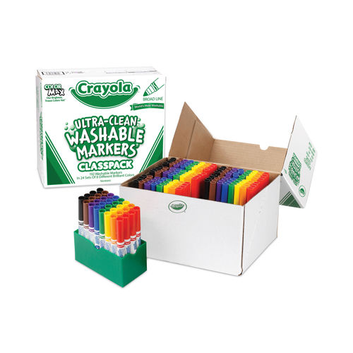 Crayola Fine Line Markers Classpack - 10 Colors, 200 Count