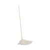 BWK116C - Handle/Deck Mops, #16 White Cotton Head, 48" Natural Wood Handle