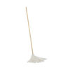 BWK116R - Handle/Deck Mops, #16 White Rayon Head, 48" Natural Wood Handle