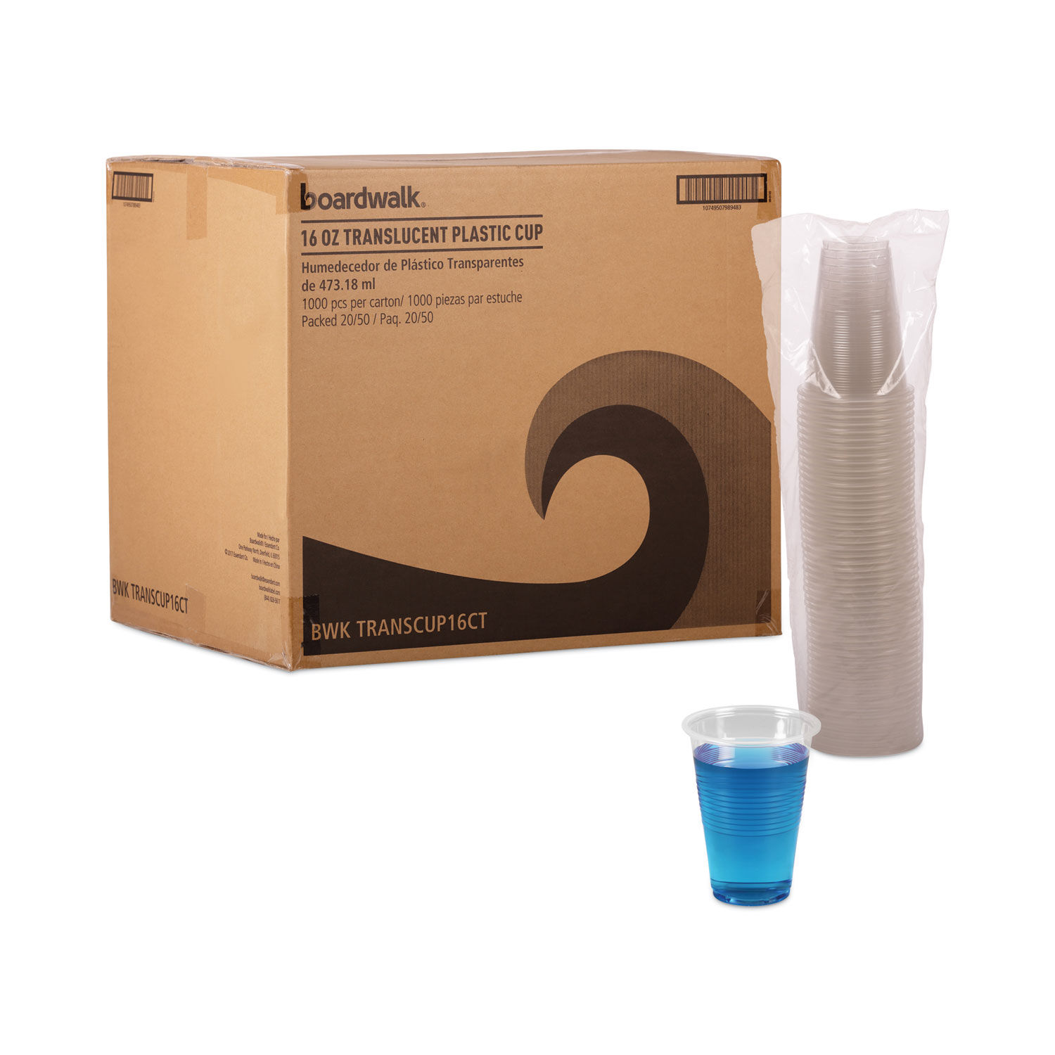 16oz Disposable Glass - Packaging Box