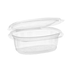 Genpak 6 oz. Clear Hinged Deli Container - 100/Pack