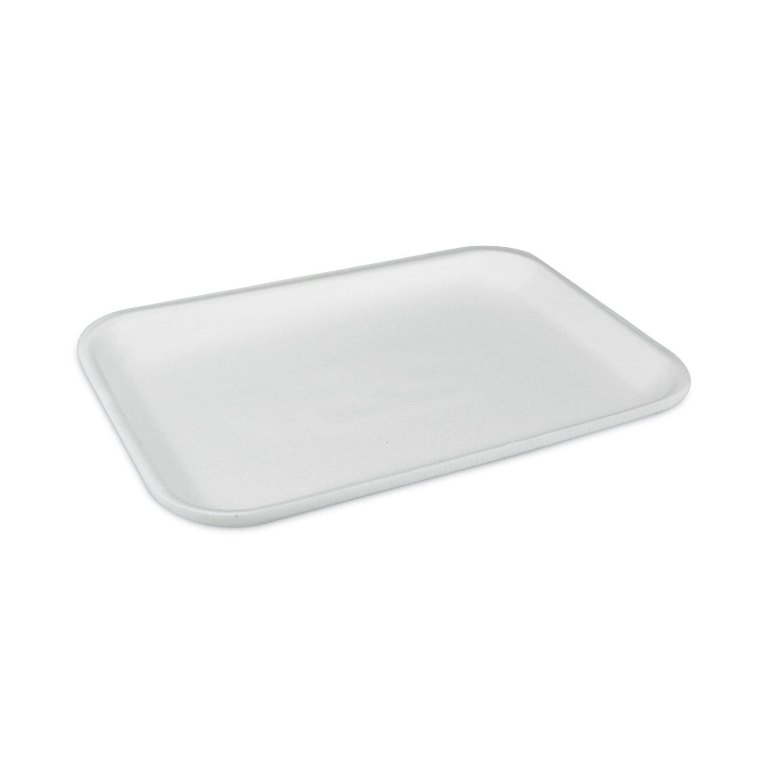 Pactiv 0TF102S00000 White Foam Trays - 8 1/4L x 5 3/4W x 5/8H