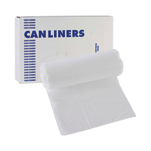 General Supply High-Density Can Liners, 16 gal, 6 microns, 24 x 31, Natural, 1,000/Carton