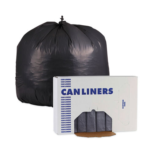 FREE SHIPPING! 50 Gallon Garbage Bags 50 Gallon Trash Bags 50 GAL Can Liners  38 x 60 16 Micron Black