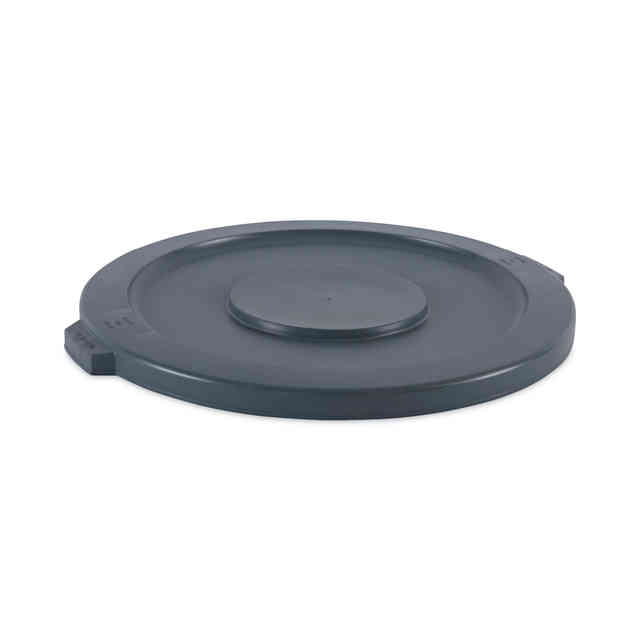 Lids for 32 gal Waste Receptacle, Flat-Top, Round, Plastic, Gray Lids for 32 gal Waste Receptacle, Flat-Top, Round, Plastic, Gray