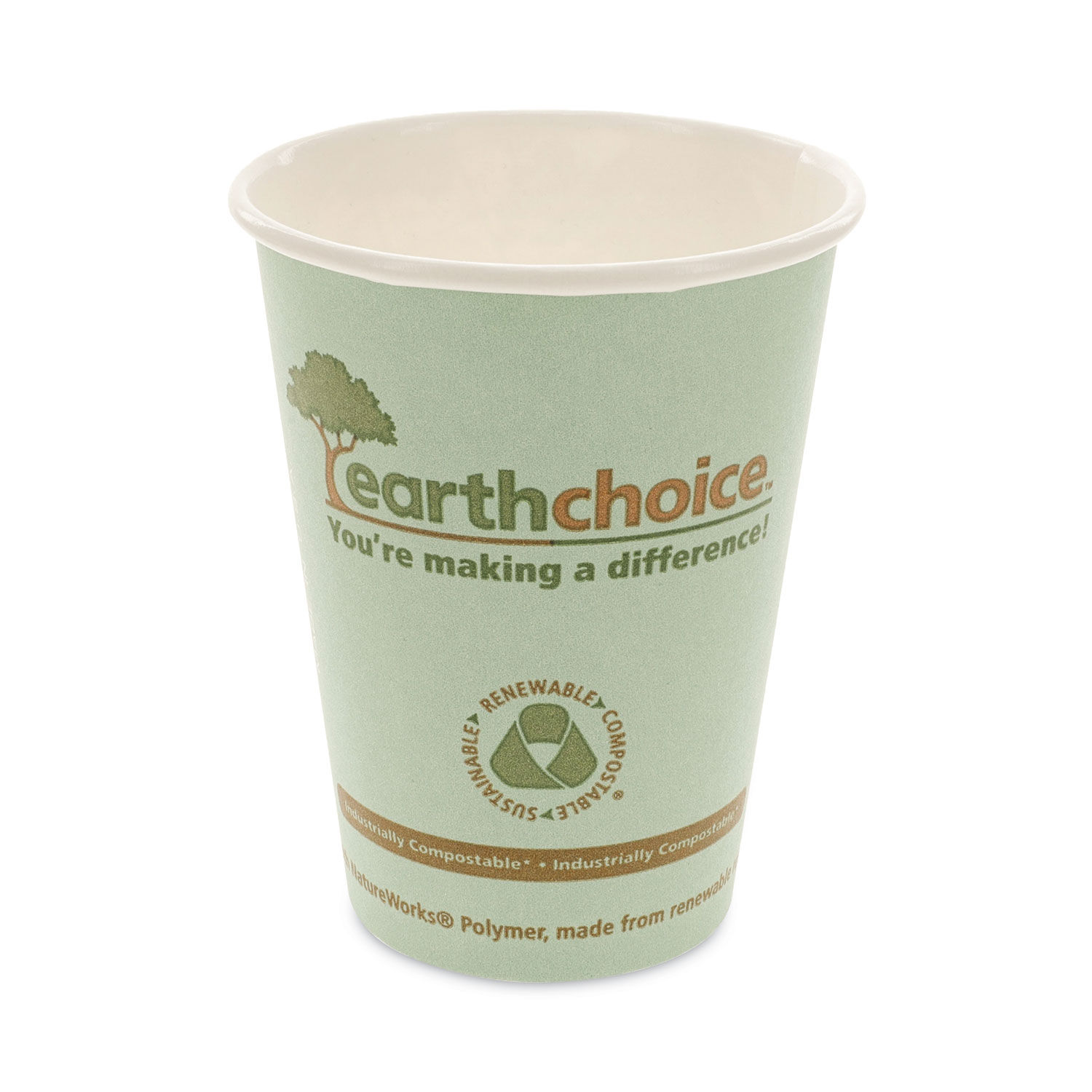 Choice 12 oz. Poly Paper Cold Cup - 100/Pack