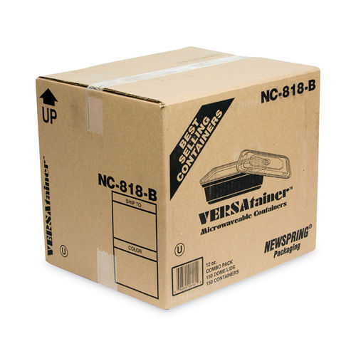 Pactiv VERSAtainers, White/Clear, 24 oz, 7 x 7 x 2.38, 150/Carton