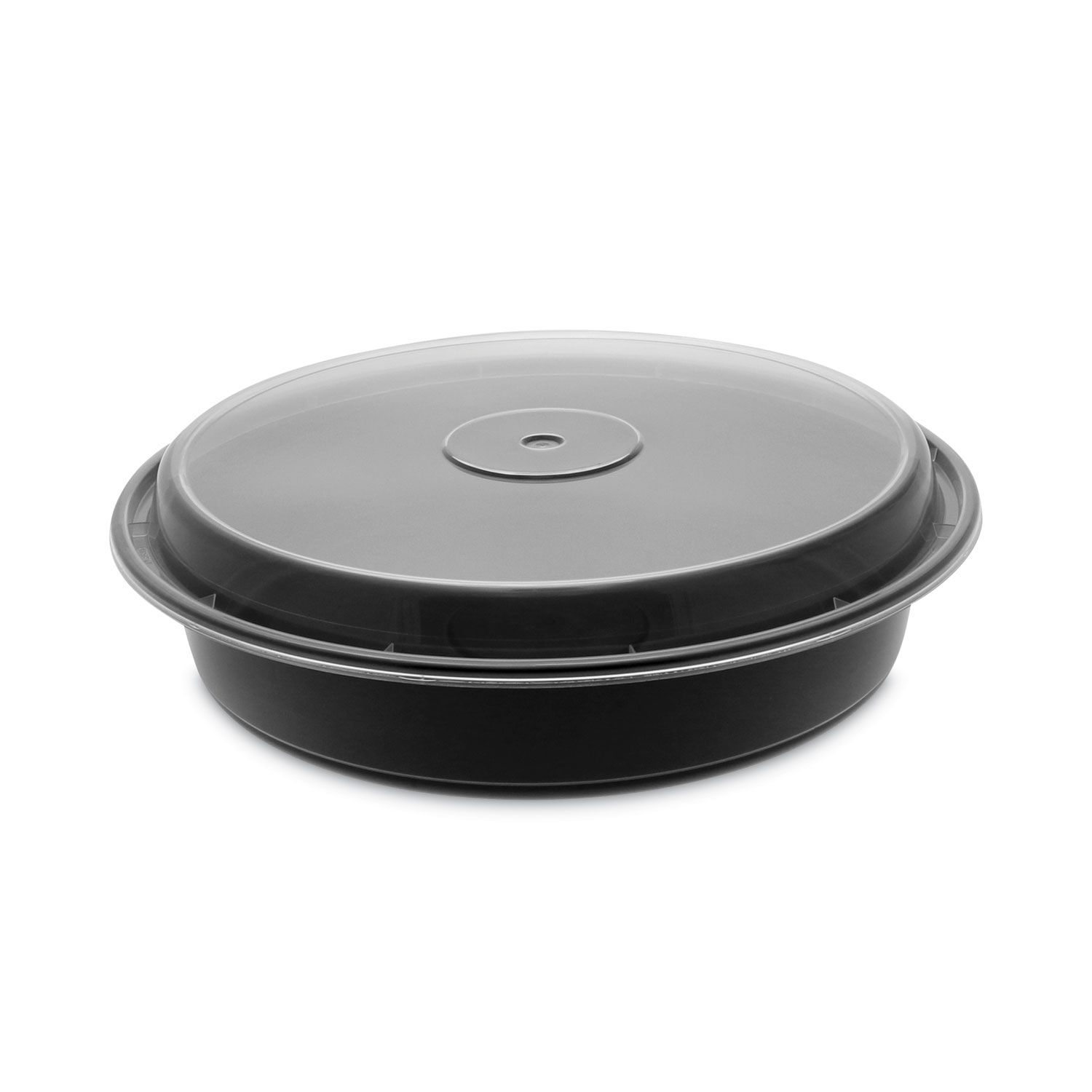 48oz 10 x 7 Black Container & Lid