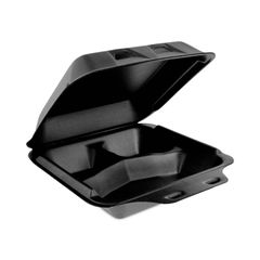 Genpak Medium Black Snap It Foam Container