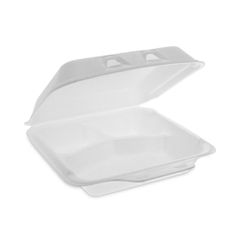 12.75” x 8.5” x 1.25” Compostable Molded Fiber 6 Compartment Tray, Natural,  250 ct.