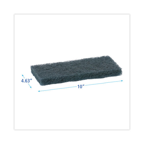 Boardwalk Medium Duty Scouring Pads - Green - 6 X 9