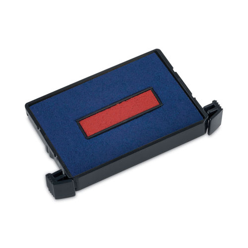 E4750 Printy Replacement Pad for Trodat Self-Inking Stamps, 1 x 1.63,  Blue/Red