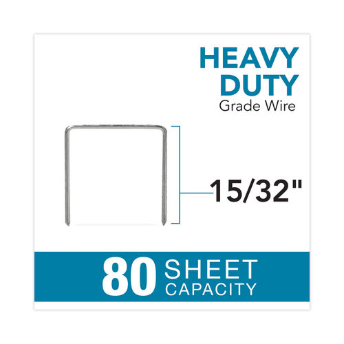 Rapid Heavy Duty Cartridge Stapler, 80-Sheet Capacity, Silver