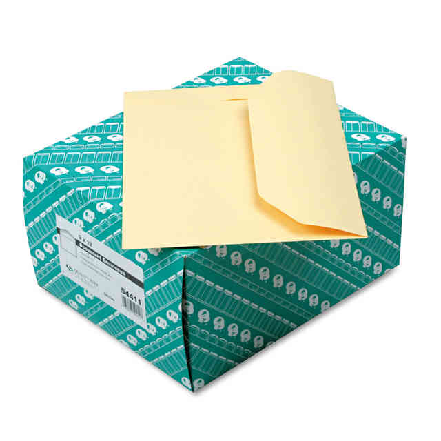 Open-Side Booklet Envelope, #10 1/2, Hub Flap, Gummed Closure, 9 x 12, White, 100/Box Open-Side Booklet Envelope, #10 1/2, Hub Flap, Gummed Closure, 9 x 12, White, 100/Box