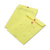 QUA63576 - Colored Paper String and Button Interoffice Envelope, #97, One-Sided Five-Column Format, 10 x 13, Yellow, 100/Box