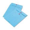 QUA63577 - Colored Paper String and Button Interoffice Envelope, #97, One-Sided Five-Column Format, 10 x 13, Blue, 100/Box