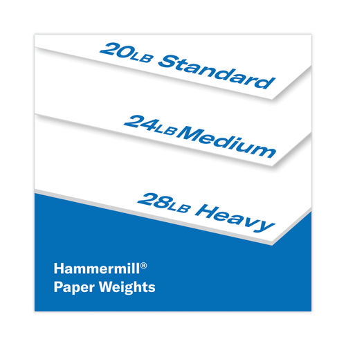 Hammermill Copy Plus Print Paper, 92 Bright, 3-Hole, 20 lb, 8.5 x 11, White, 500/