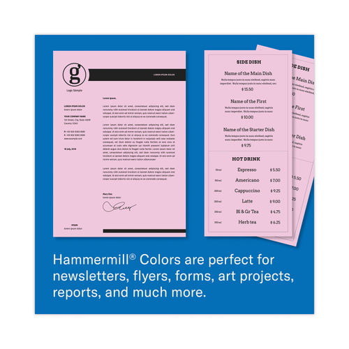 Hammermill Colors 8.5 x 11 20/50 Multipurpose Colors Paper 500 Sheets/Ream Cherry