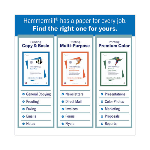 Hammermill Copy Paper, 8-1/2 x 11 Inches, 32 lb, White, 500 Sheets