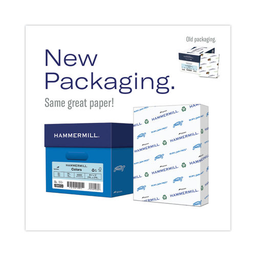 Hammermill, HAM103309, Colors Copy Paper, 500 Per Ream, Blue 