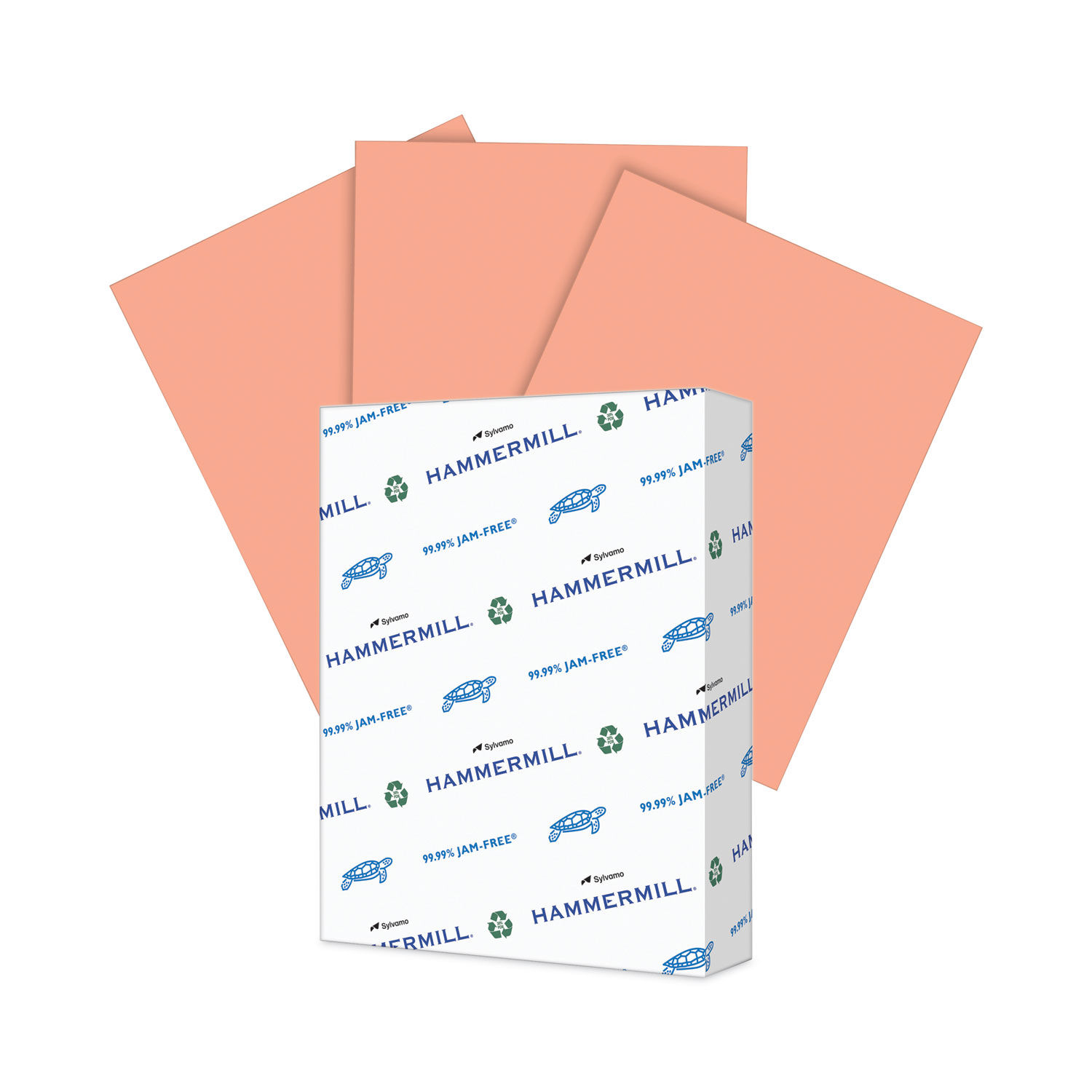 Universal® Pink Colored Paper, 20 Lb., 8-1/2 x 11, 500 Sheets/Ream