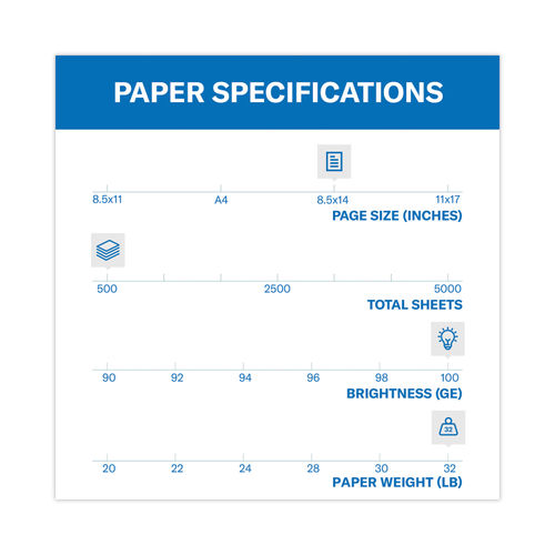 Hammermill Colored Paper, 20 lb Blue Printer Paper, Ghana