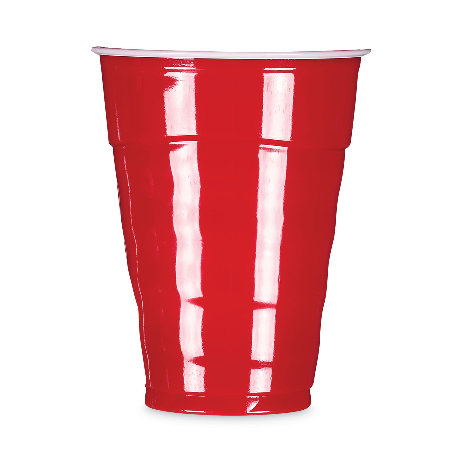 Hefty Party on Disposable Plastic Cups, Red, 18 Ounce, 30 Count