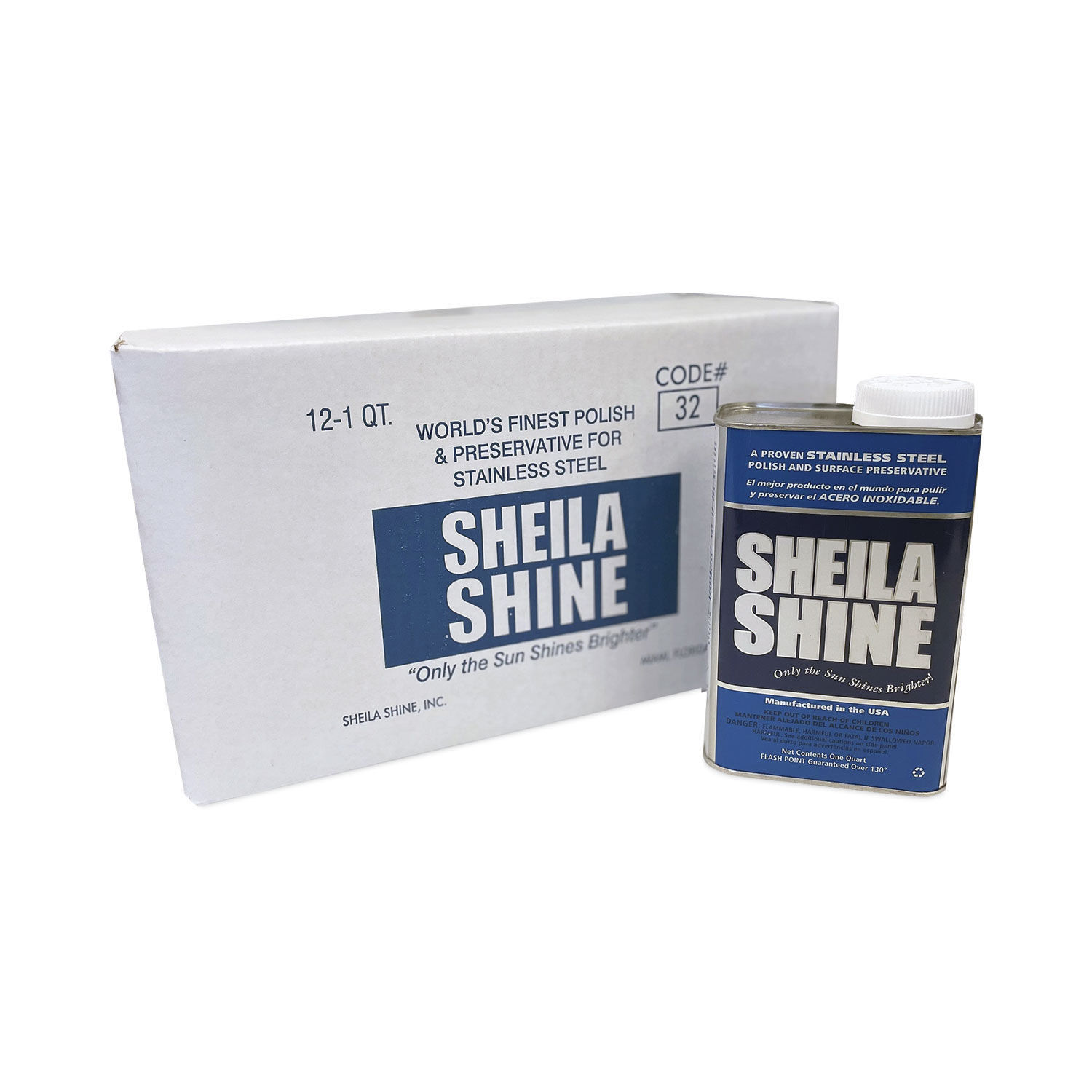 Sheila Shine No Scent Stainless Steel Cleaner & Polish 32 oz Liquid