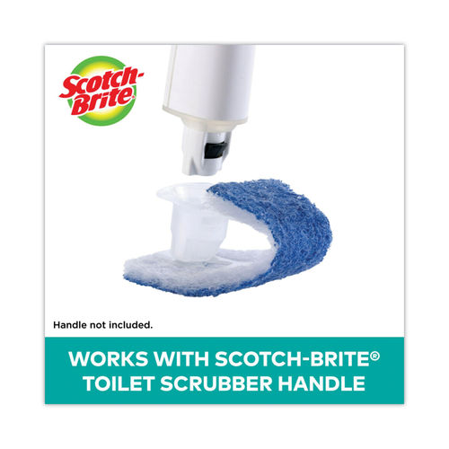 Scotch-Brite Basic Disposable Toilet Bowl Scrubber, 1 Handle, 1 Refill, Blue