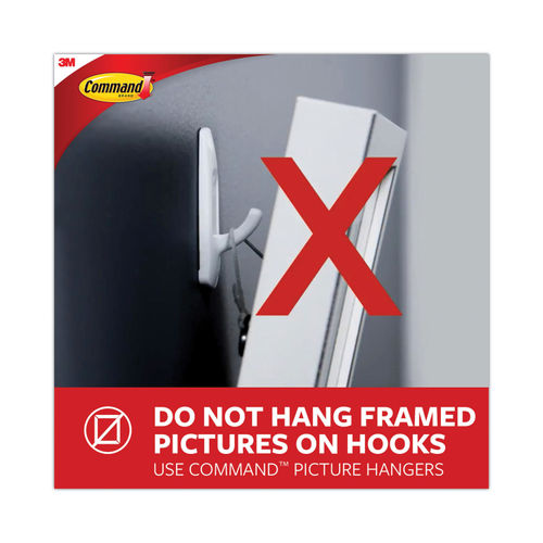 3M Command Picture Hanging Strips, White, M/L - 12 count