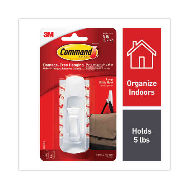 3M Command Hook, Large, MMM17003, Bulk Deals, 2-Day Shipping