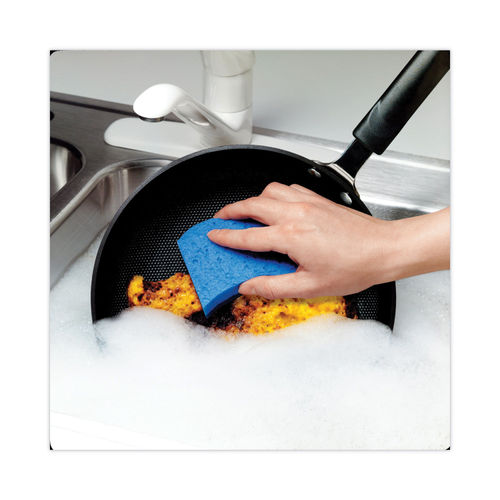 6 Pack Multi-purpose Scrub Sponges For Kitchen, Non-scratch Microfiber  Sponge Along With Heavy Duty Scouring Power