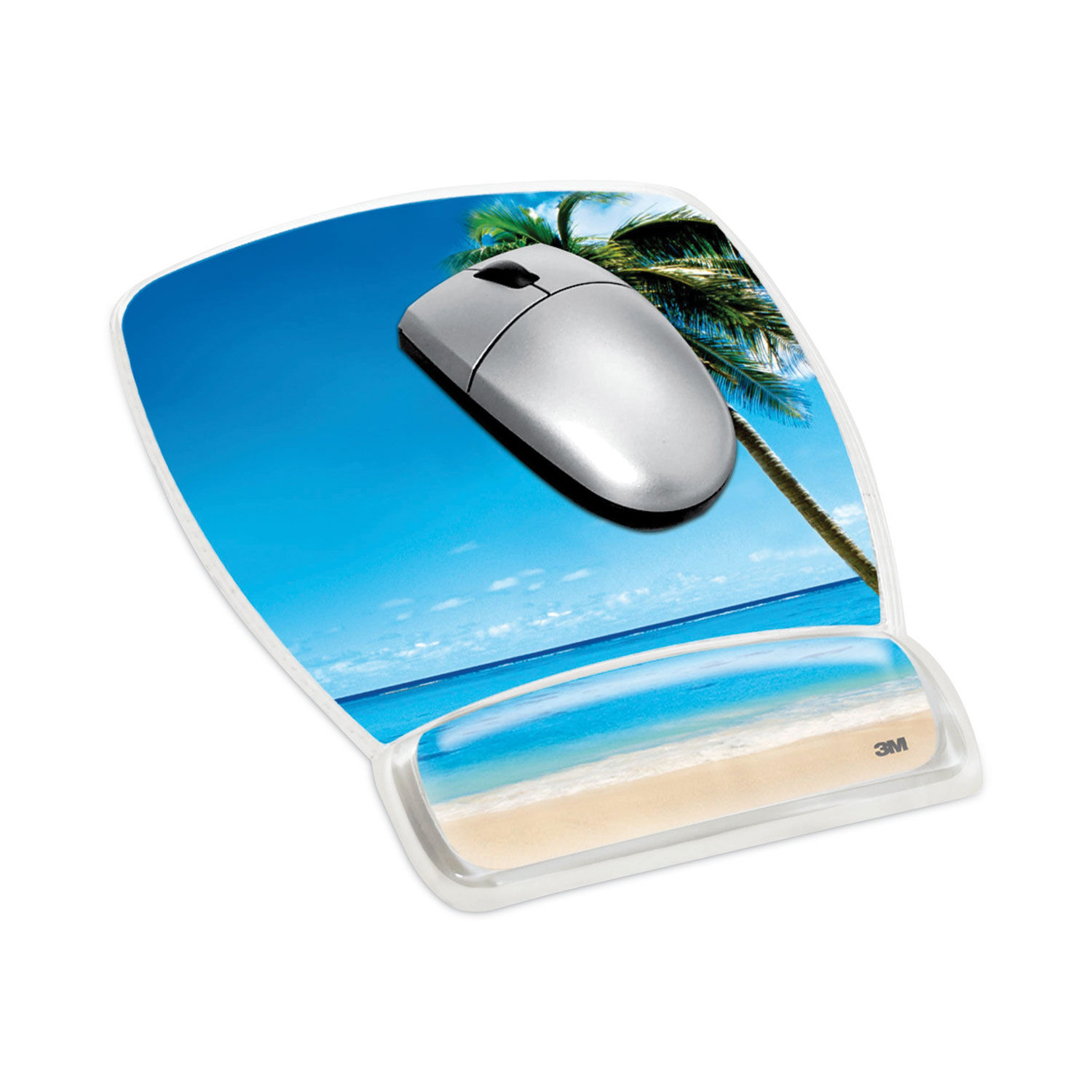 3M Beach Design Gel Mouse Pad Wrist Rest