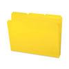 SMD10504 - Top Tab Poly Colored File Folders, 1/3-Cut Tabs: Assorted, Letter Size, 0.75" Expansion, Yellow, 24/Box