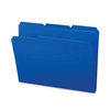 SMD10503 - Top Tab Poly Colored File Folders, 1/3-Cut Tabs: Assorted, Letter Size, 0.75" Expansion, Blue, 24/Box