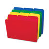 SMD10500 - Top Tab Poly Colored File Folders, 1/3-Cut Tabs: Assorted, Letter Size, 0.75" Expansion, Assorted Colors, 24/Box