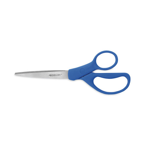 ACM15452 Preferred Line Stainless Steel Scissors, 8 Long, Blue, 2/Pack