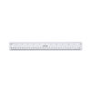 UNV59022 - Clear Plastic Ruler, Standard/Metric, 12" Long, Clear