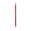 SAN20045 - Col-Erase Pencil with Eraser, 0.7 mm, 2B, Carmine Red Lead, Carmine Red Barrel, Dozen