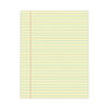 UNV22000 - Glue Top Pads, Wide/Legal Rule, 50 Canary-Yellow 8.5 x 11 Sheets, Dozen