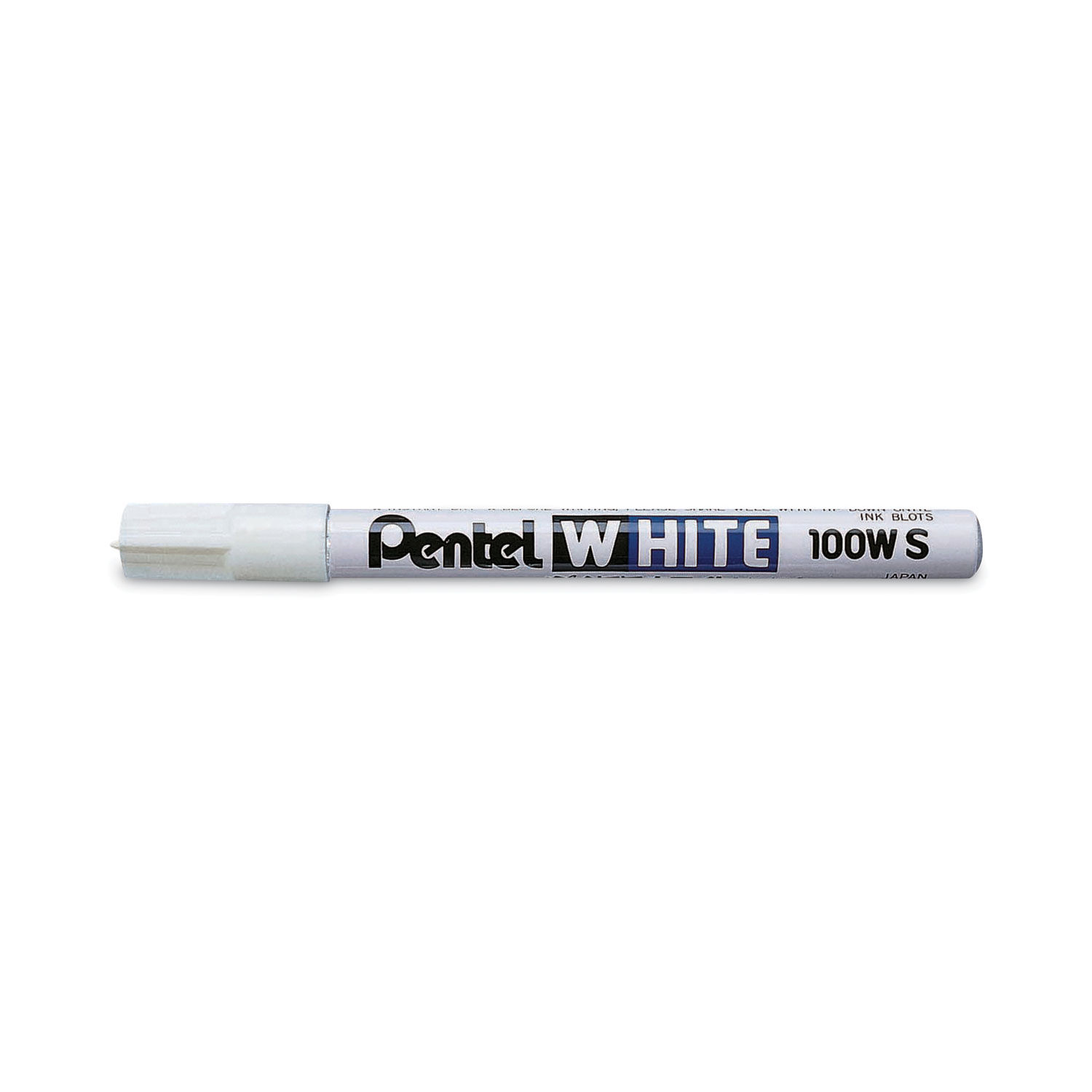  Pentel Permanent Marker, White, Fine Point, 1-Pack (100W-S) :  Office Products