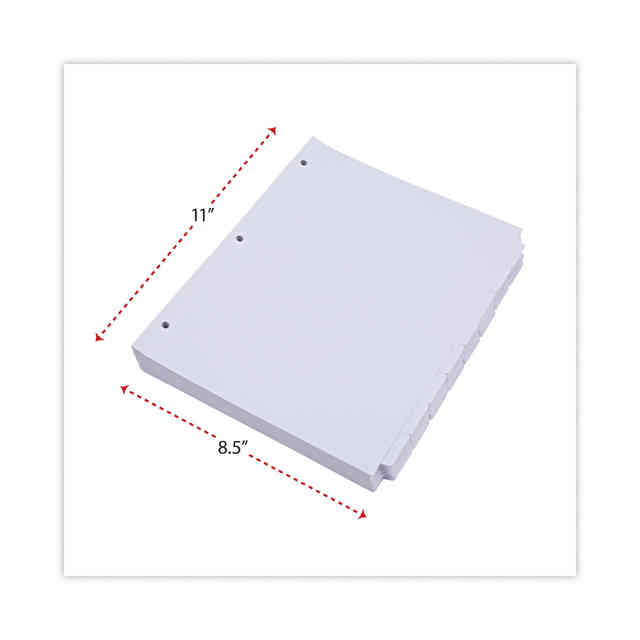 UNV20845 Index Tab Dividers by Universal | OnTimeSupplies.com