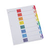 UNV24802 - Deluxe Table of Contents Dividers for Printers, 8-Tab, 1 to 8; Table Of Contents, 11 x 8.5, White, 6 Sets