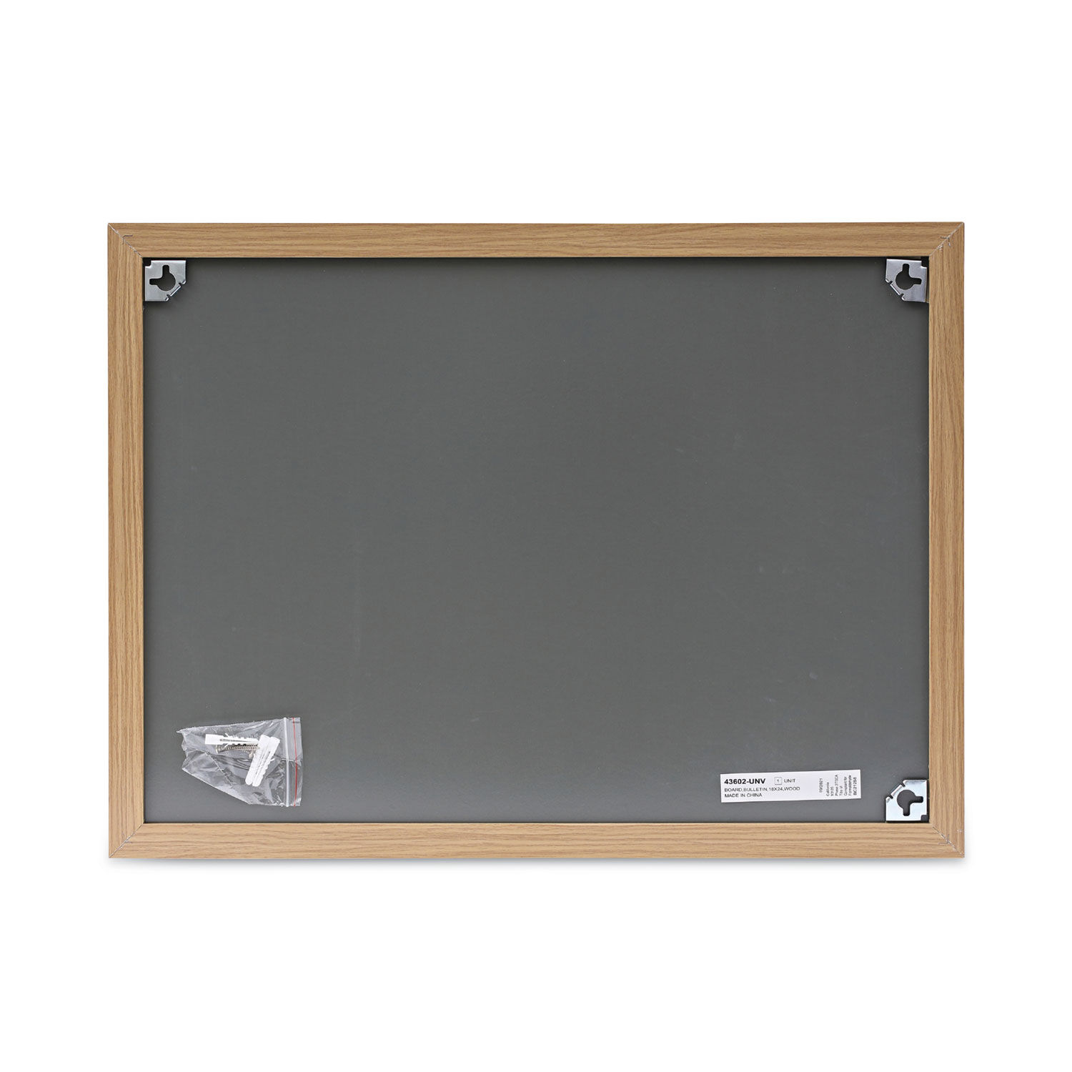 Universal Office Products 43602-UNV Cork Board With Oak Style Frame 24 X 18, 