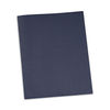 UNV57116 - Two-Pocket Portfolios with Tang Fasteners, 0.5" Capacity, 11 x 8.5, Dark Blue, 25/Box