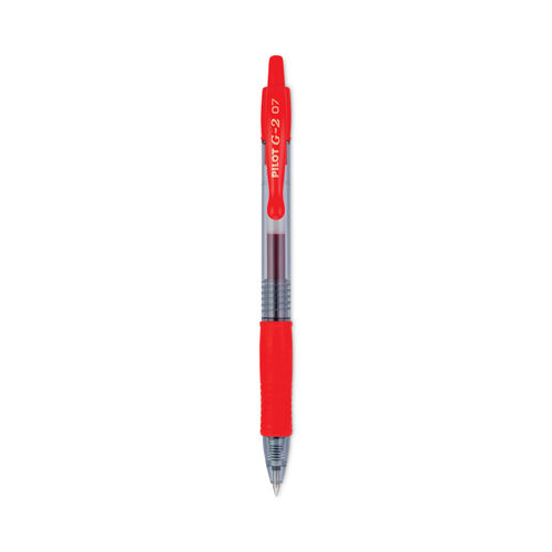 Pilot G 2 Retractable Gel Pens Fine Point 0.7 mm Clear Barrels Assorted Ink  Colors Pack Of 8 - Office Depot